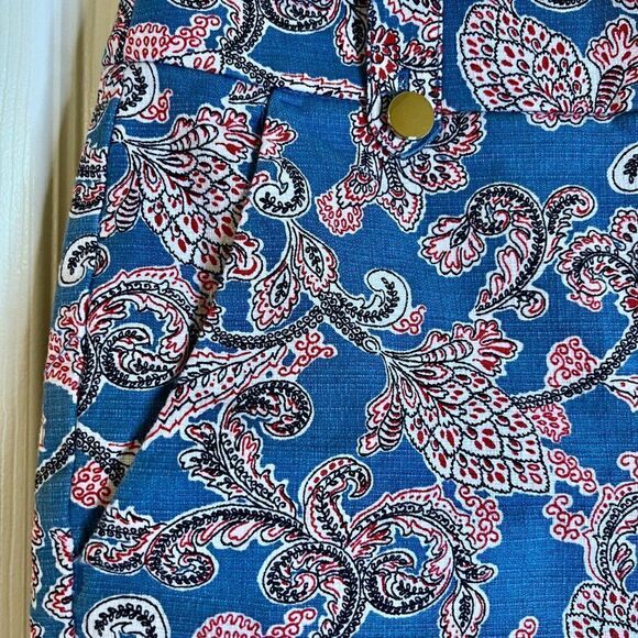 Loft Ann Taylor Paisley Shorts sz 4 - Picture 7 of 9